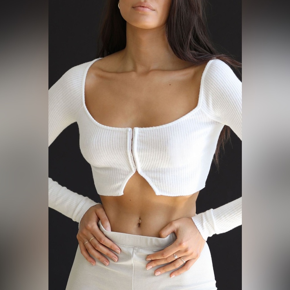 NWT Joah Brown Hook + Eye Cardigan